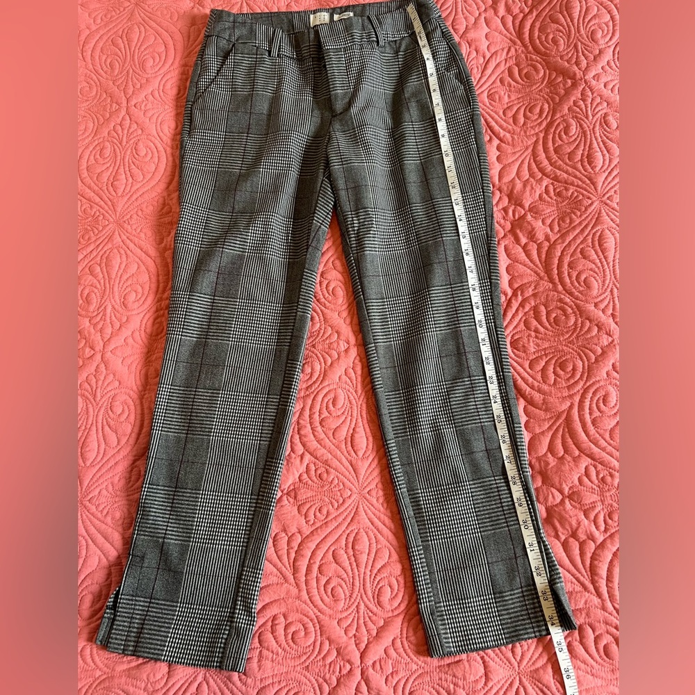 Office pants, checked color gray/black size 2 petite